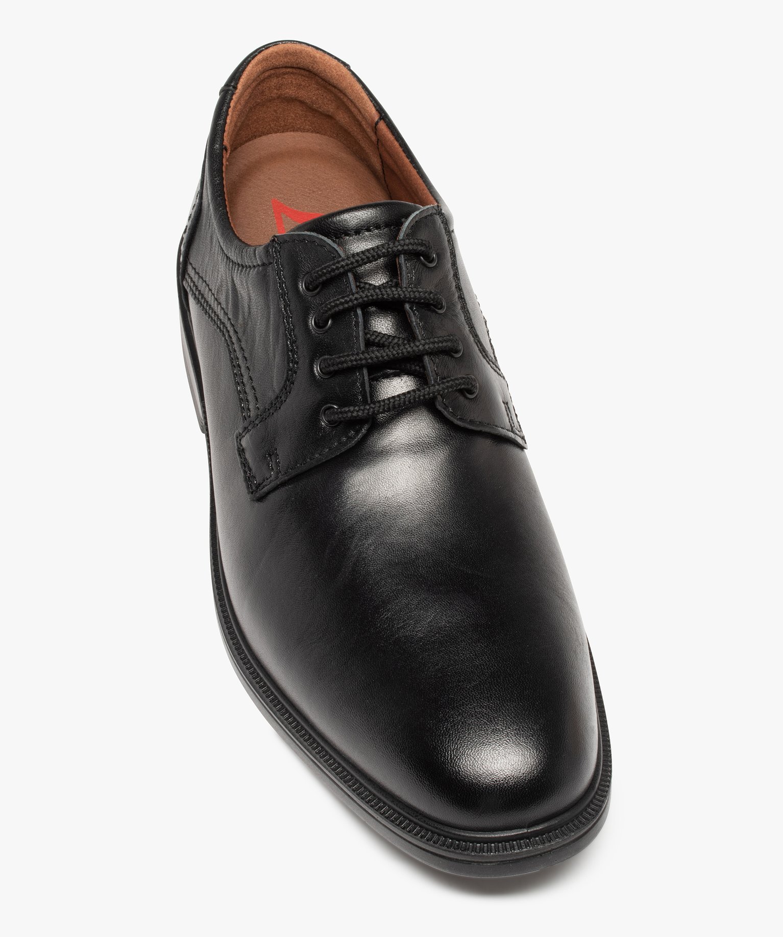 Derbies homme confort unis à semelle amortissante noir | GEMO