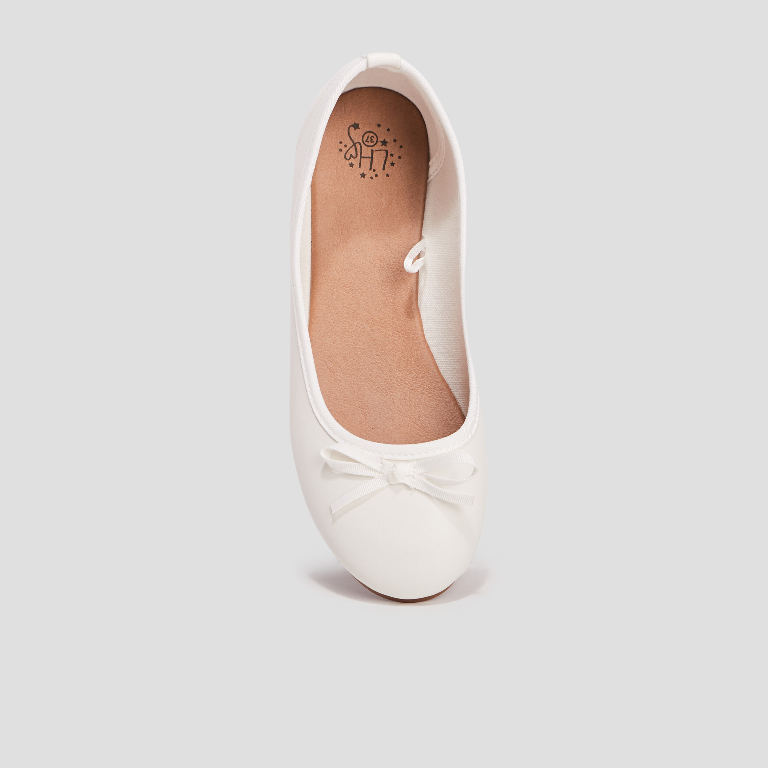 Ballerines avec noeuds blanc fille | La Halle