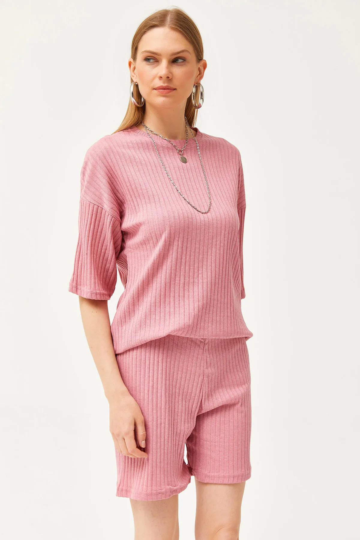 Olalook  Zweiteiler - Rosa - Oversized