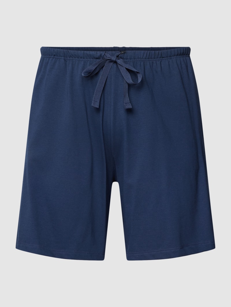 Pyjama-Shorts mit elastischem Bund in dunkelblau