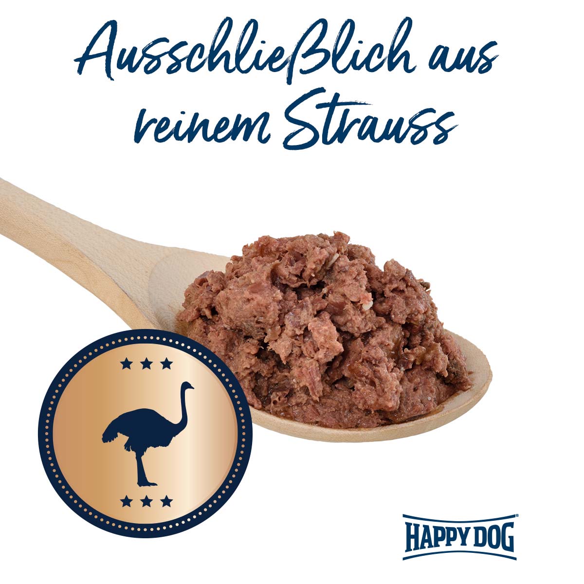 Happy Dog Sensible Pure Africa (Strauß) 12x400g bei ZooRoyal