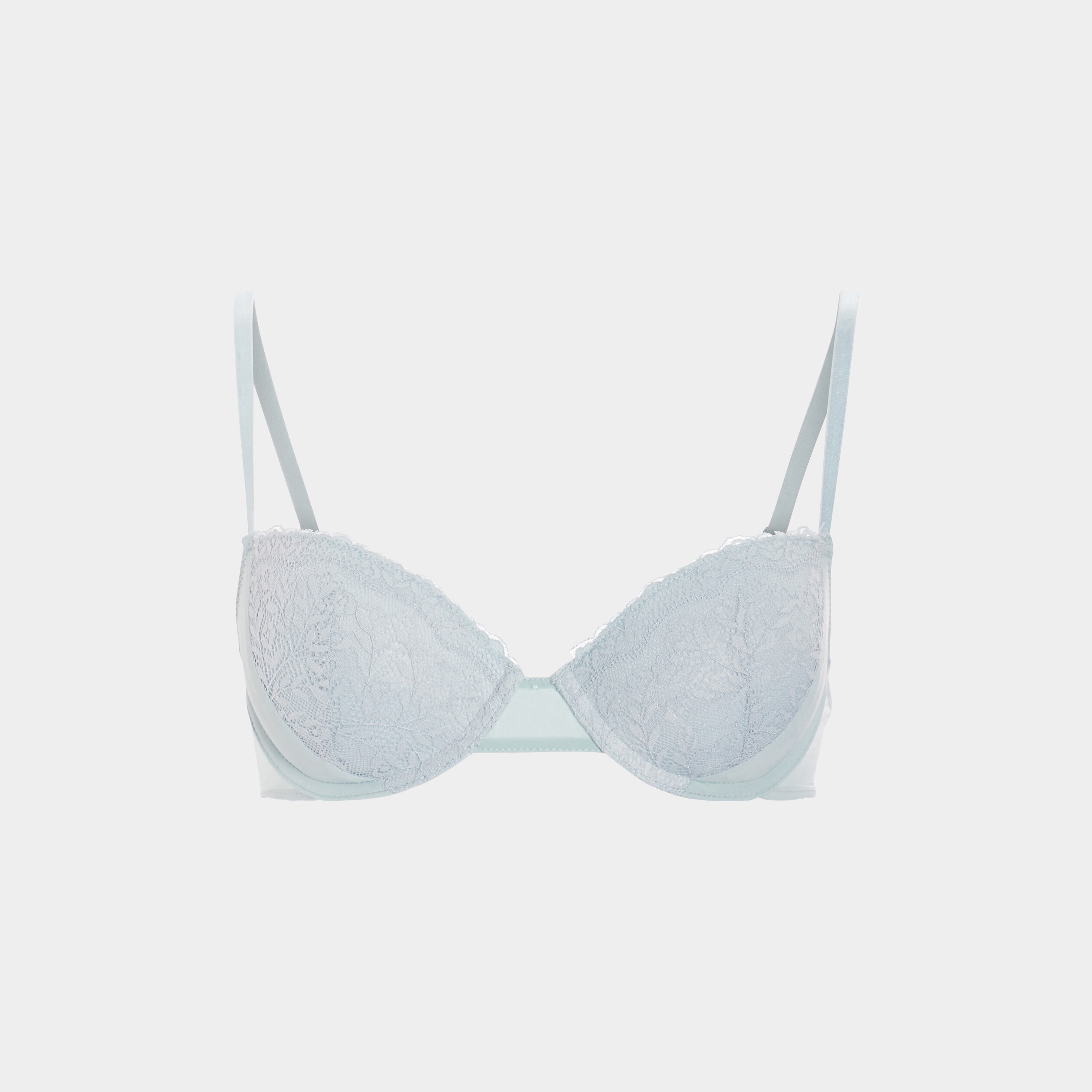Soutien-gorge corbeille micro dentelle vert pastel femme | La Halle