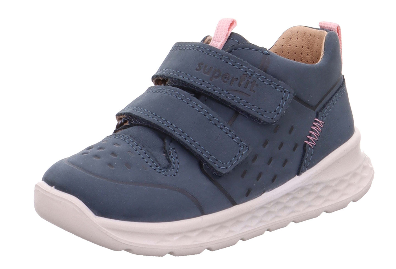 BREEZE - Blau/Rosa Sneaker low mit Klettverschluss