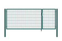Home Deluxe Doppelflügel Gartentor ADITUS grün 140 x 350 cm