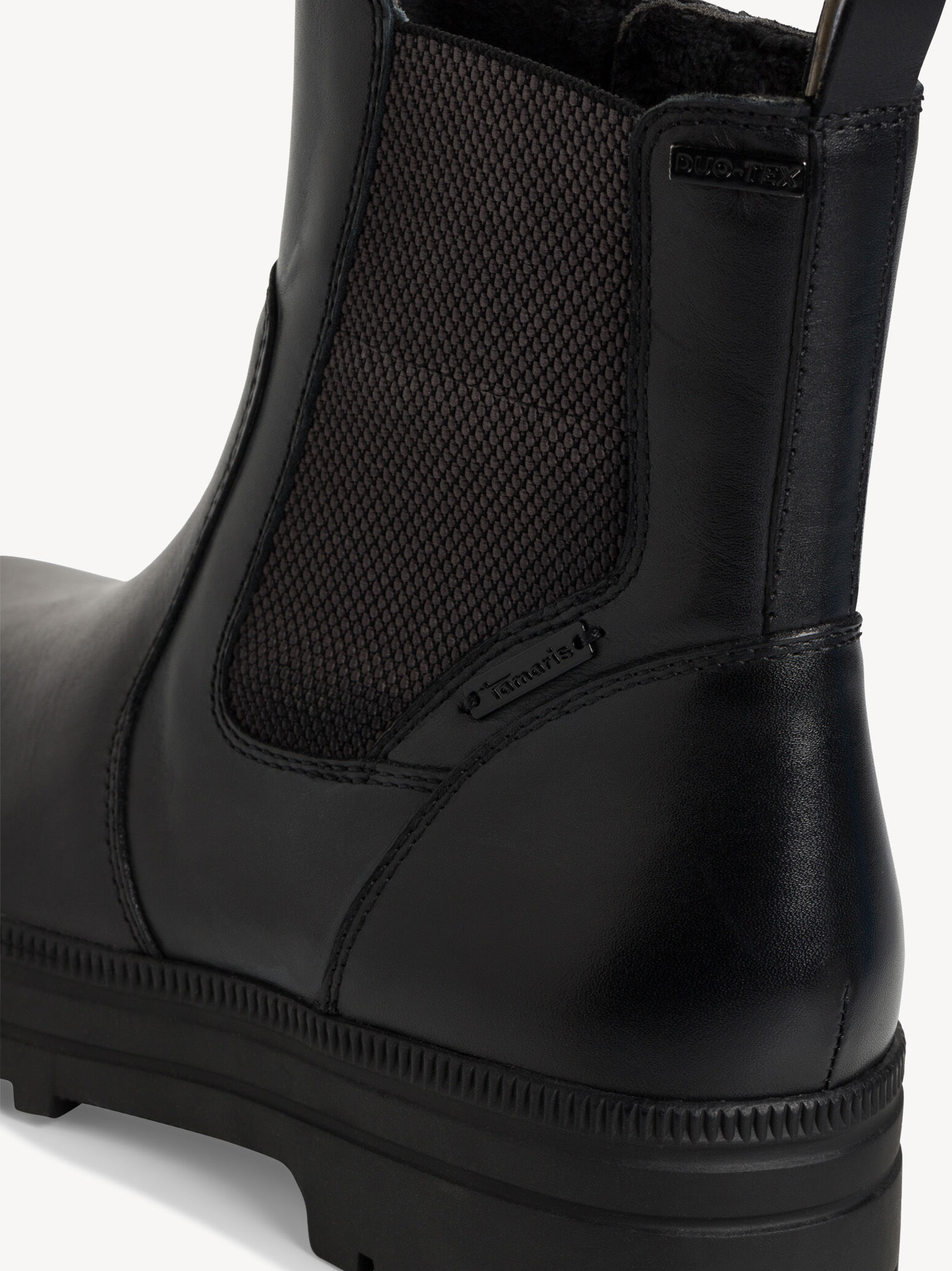 Bottine en cuir - noir