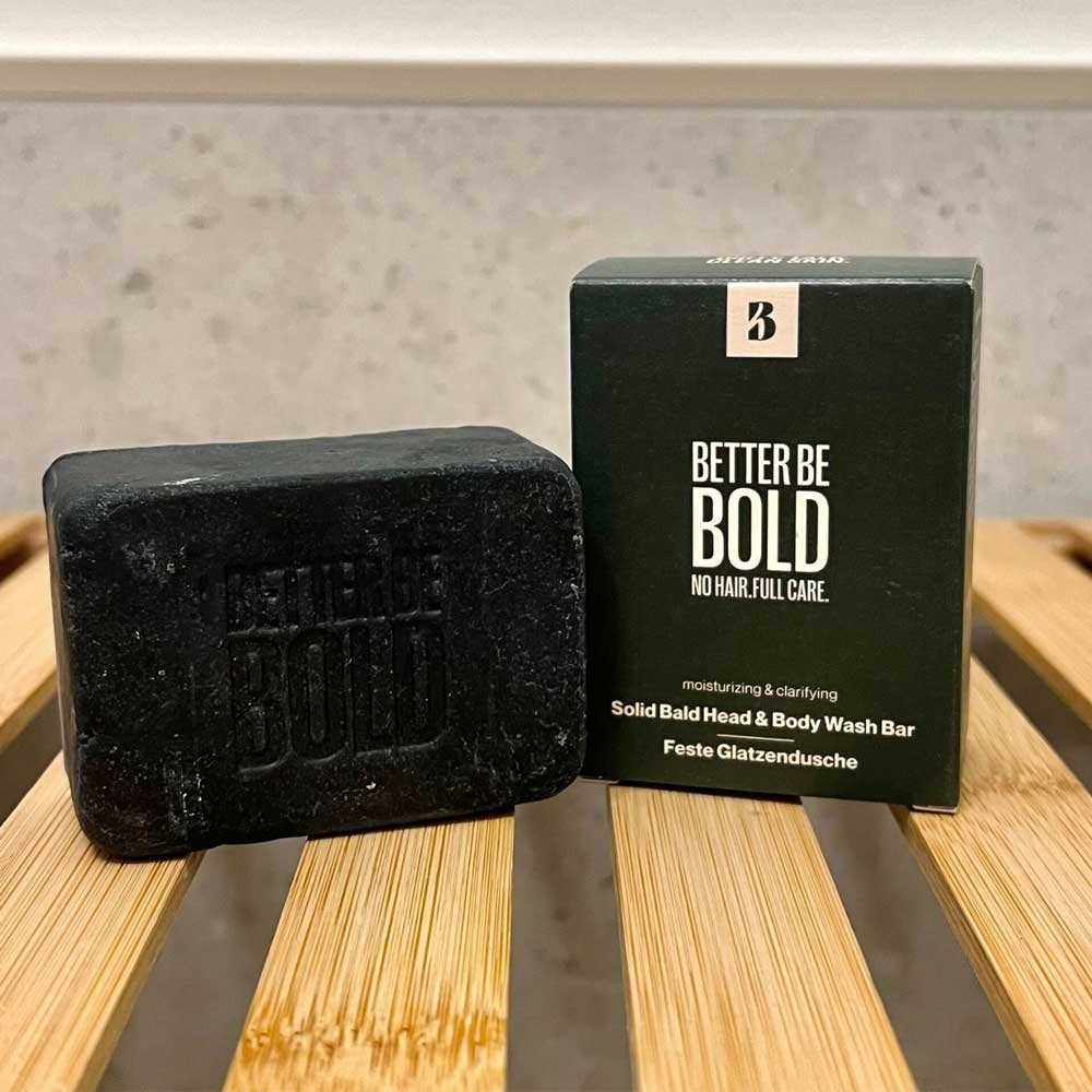 BETTER BE BOLD Solid Bald Head & Body Wash Bar Feste Glatzendusche