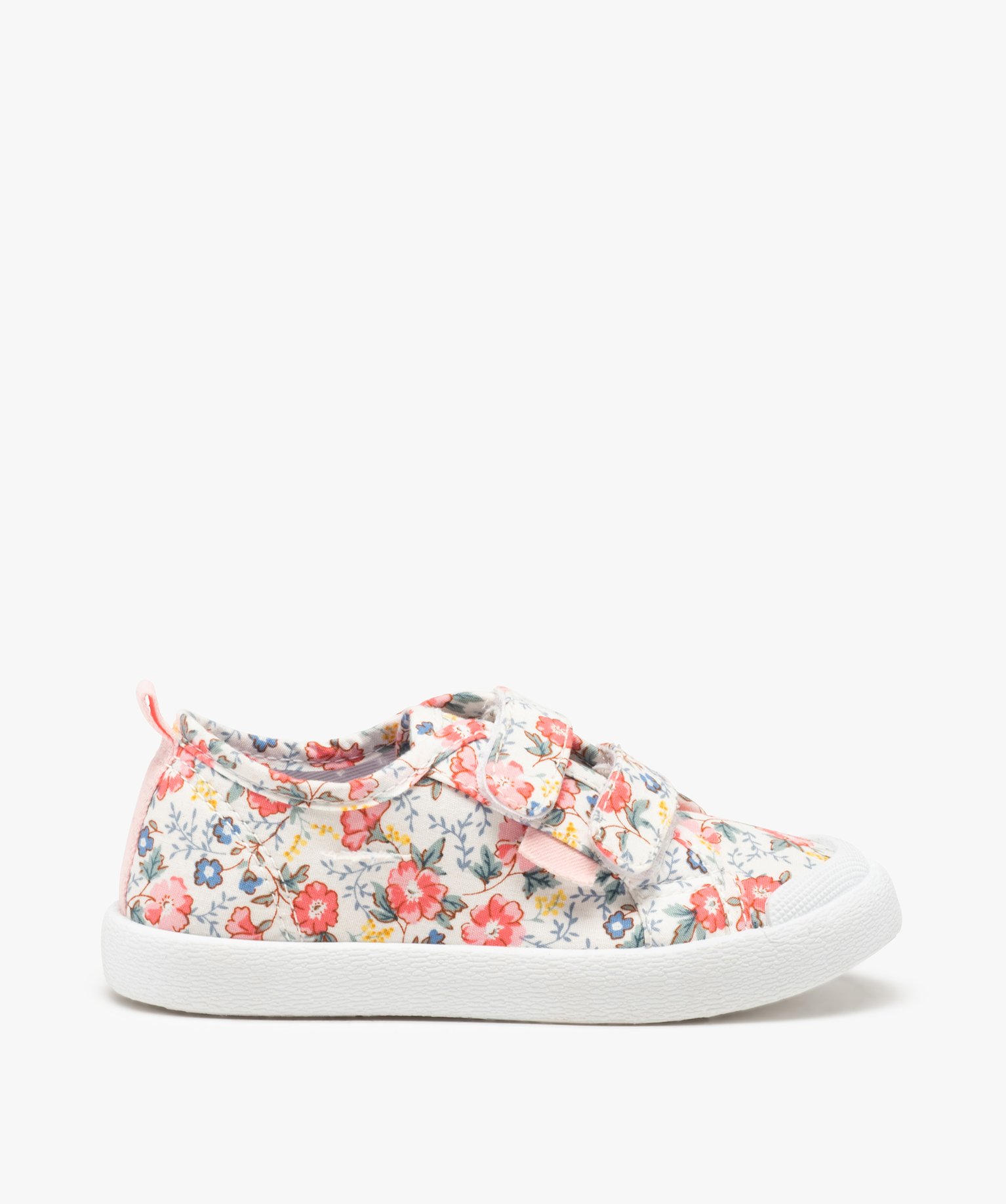 Baskets fille en toile à scratch et bout renforcé vert | GEMO