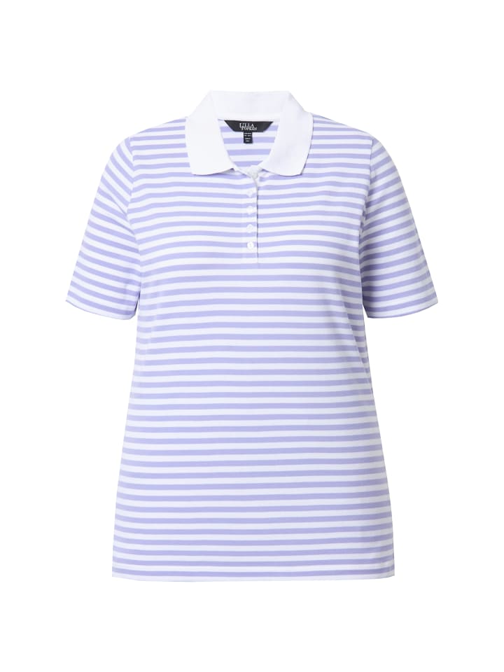 Ulla Popken Poloshirt in lichtblau günstig kaufen