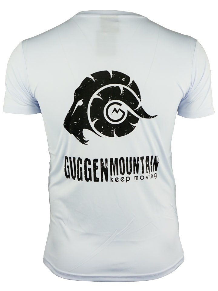 GUGGEN MOUNTAIN Funktionsshirt Uni in Weiß günstig kaufen