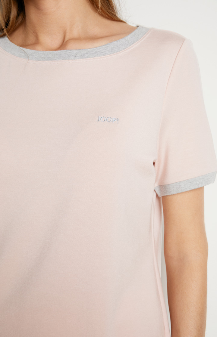 Loungewear Shirt in Rosa/Grau meliert