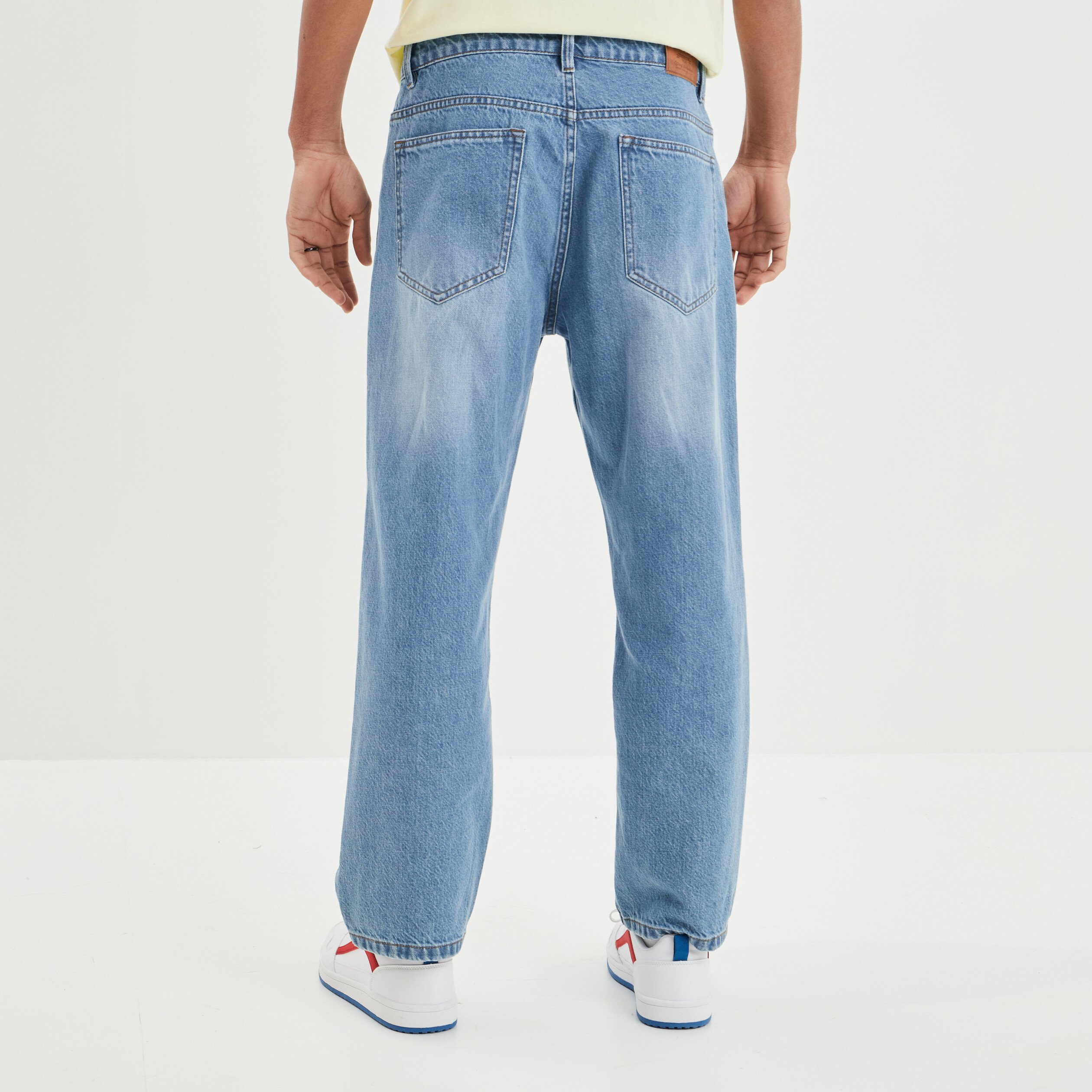 Jeans relaxed Creeks denim triple stone garçon | La Halle