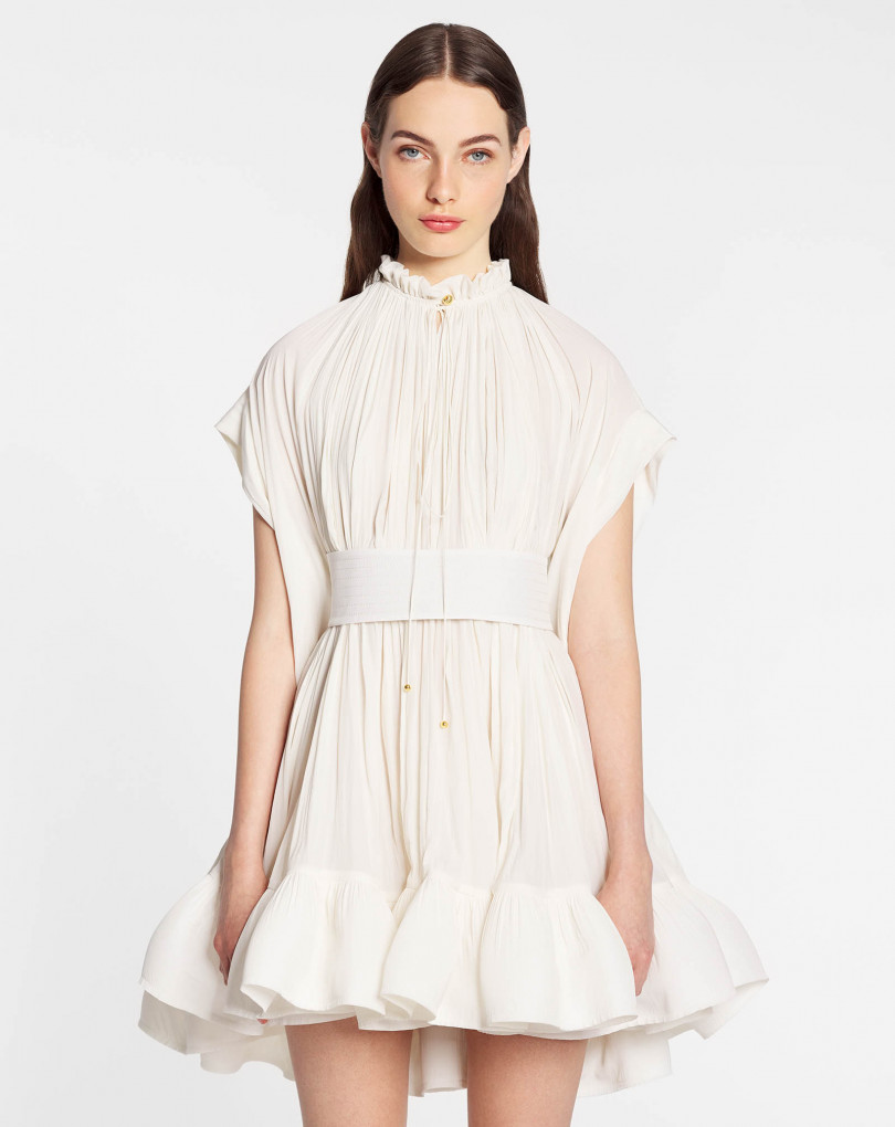ROBE COURTE EN CHARMEUSE