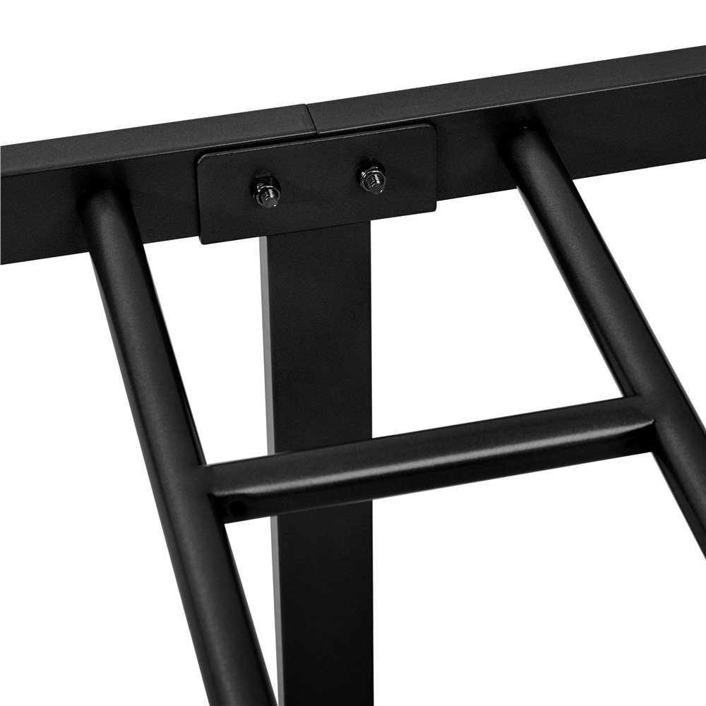 Yaheetech Metallbett, Bettrahmen Vintage mit Lattenrost, Einzelbett/ Doppelbett