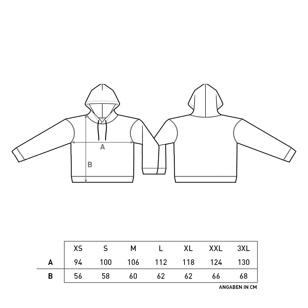 Herren Kapuzenjacke PVC Logo Ton in Ton