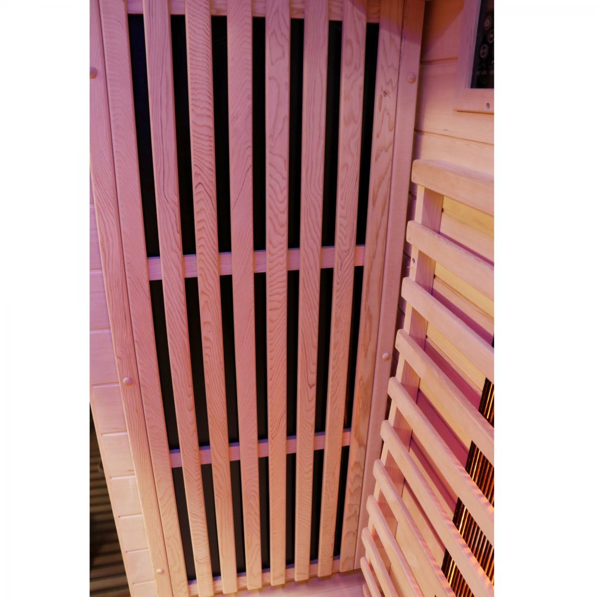 Dewello Infrarotkabine Infrarotsauna Kingston 130cm x 105cm x 190cm Vollspektrumstrahler