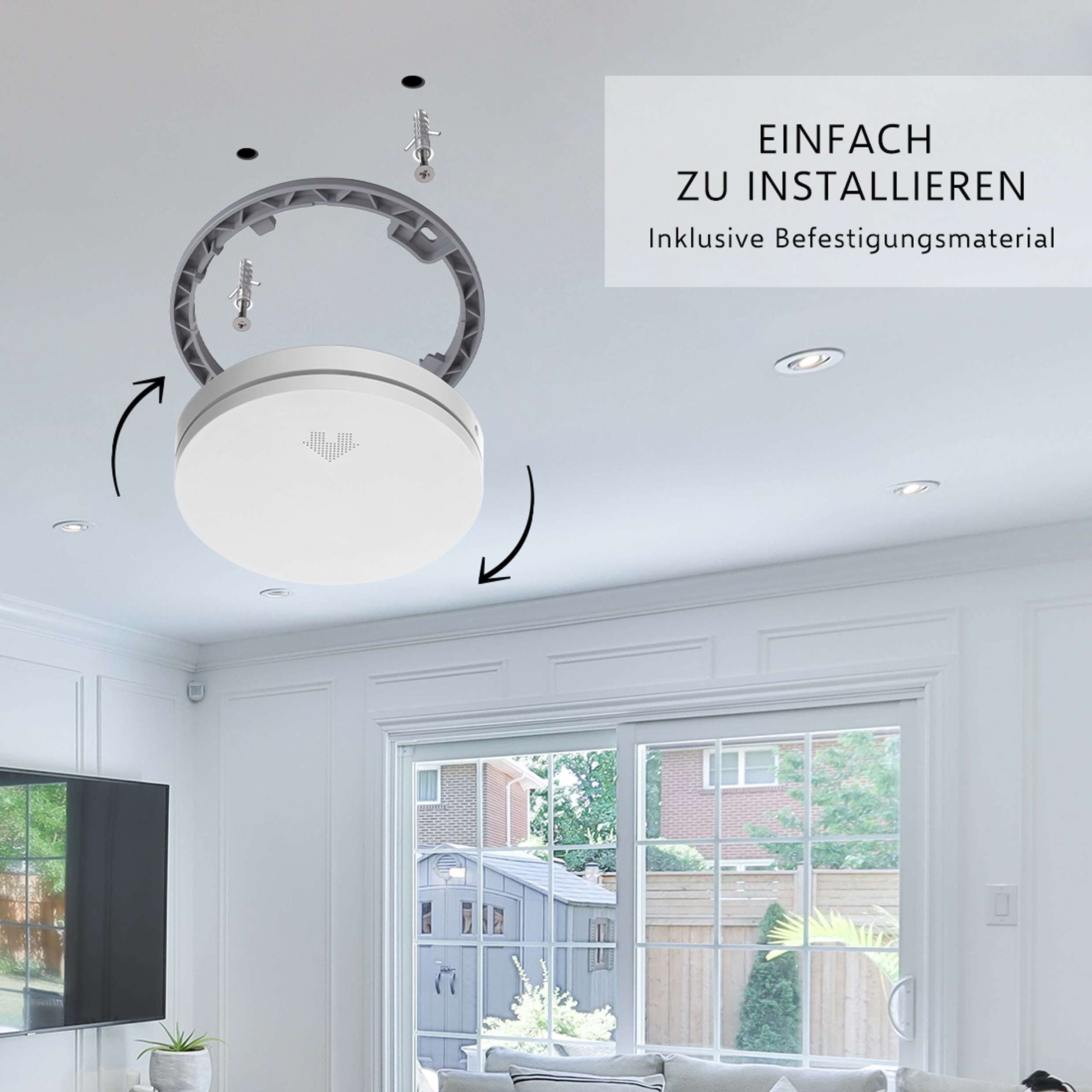 Elro FS461061 Rauchmelder (6er Set, Ultraflach, 10-Jahres Batterie, Mit Q-Label)