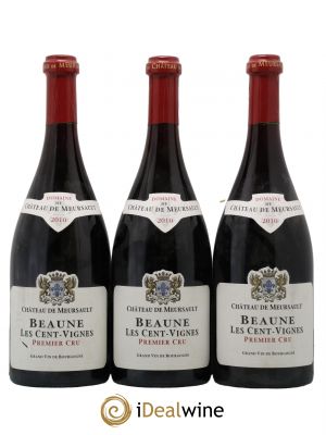 Beaune 1er Cru Les Cent Vignes Château de Meursault  2010 - Lot de 3 Bouteilles