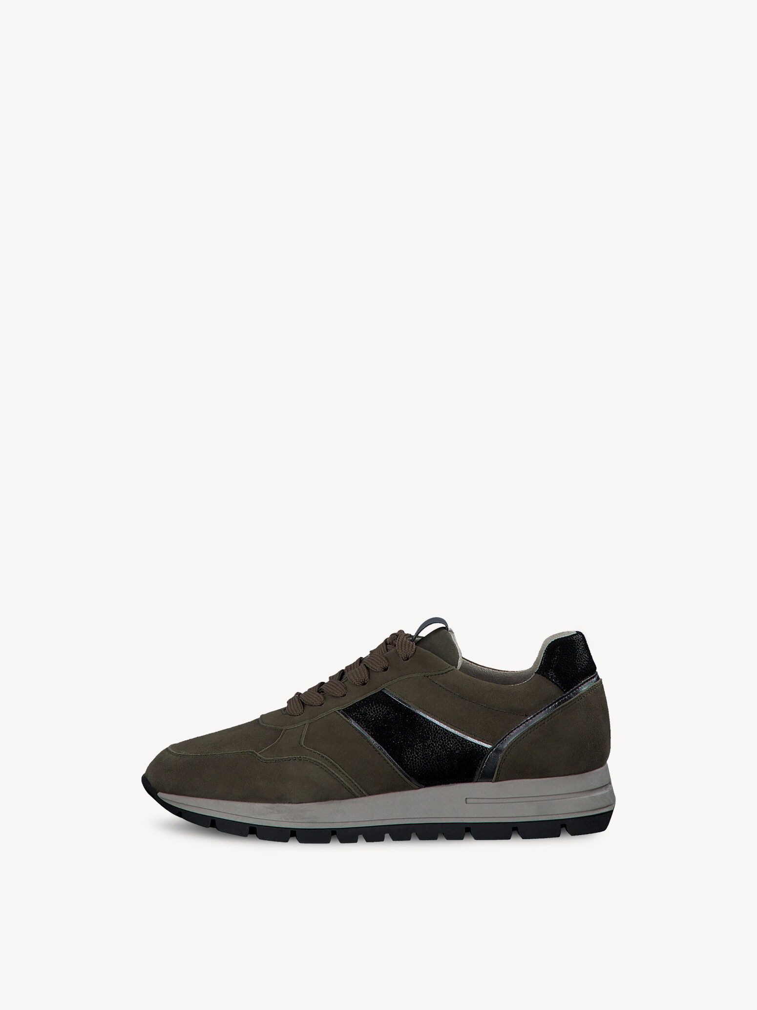 Basket en cuir - vert