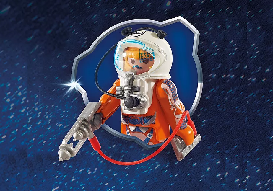 Mars-Rakete mit Startrampe