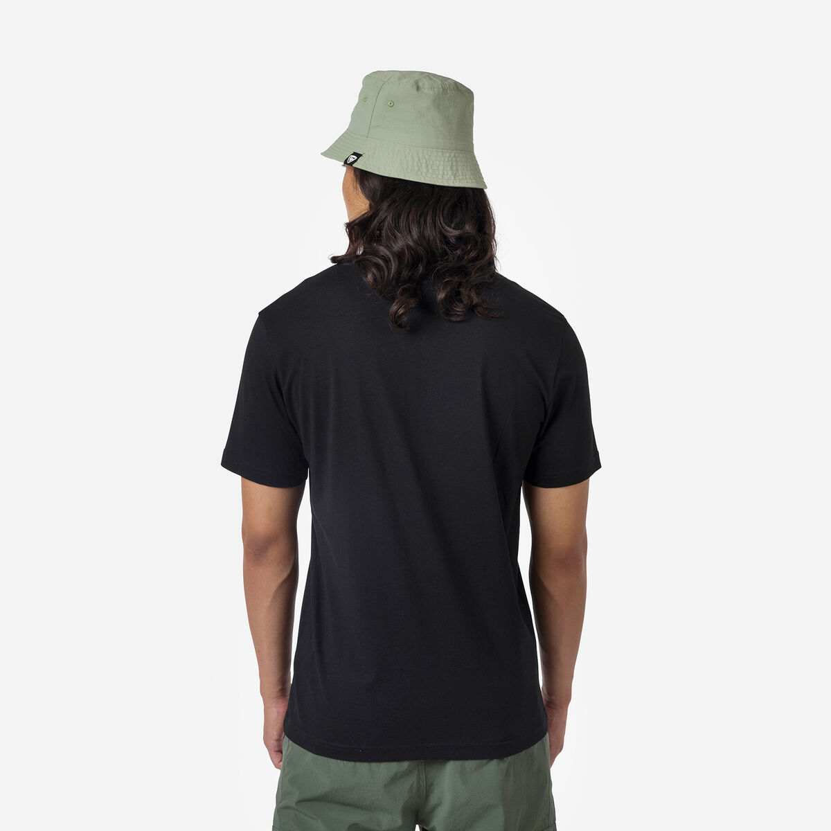 Einfarbiges Logo Herren-T-Shirt