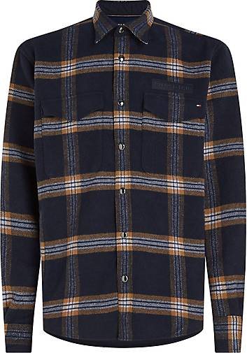 TOMMY HILFIGER Herren Overshirt mit Wolle