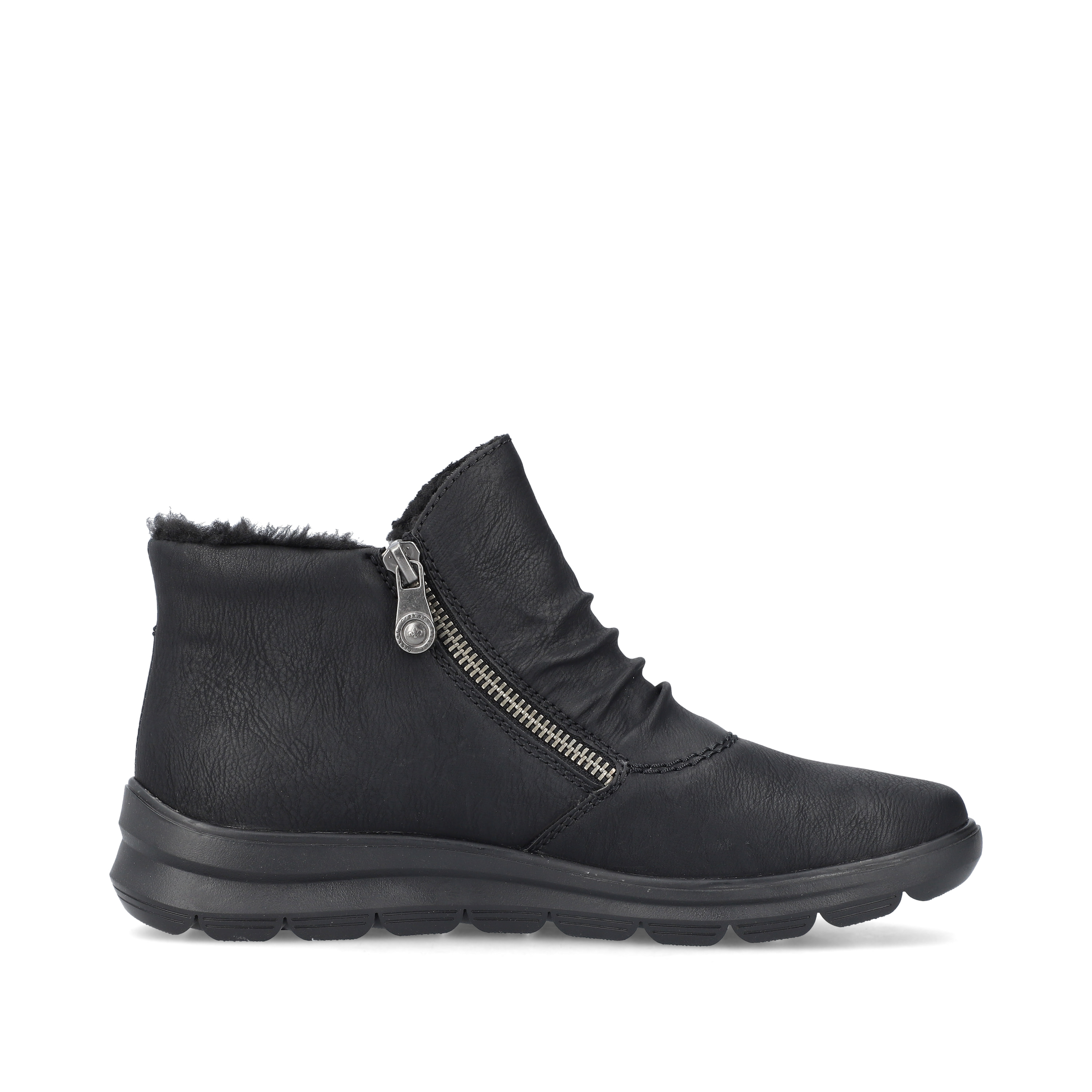 Rieker Damen Slipper tiefschwarz