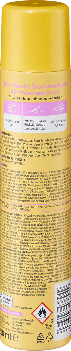 Trockenshampoo Happy Rainbow, 200 ml