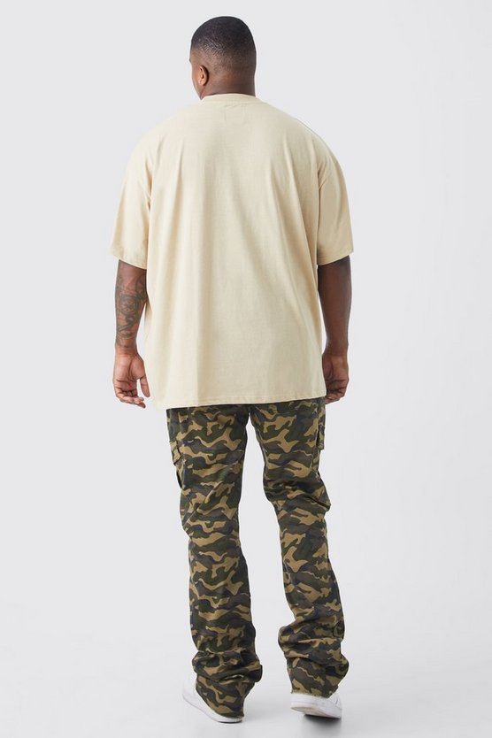 Plus lockeres Basic T-Shirt