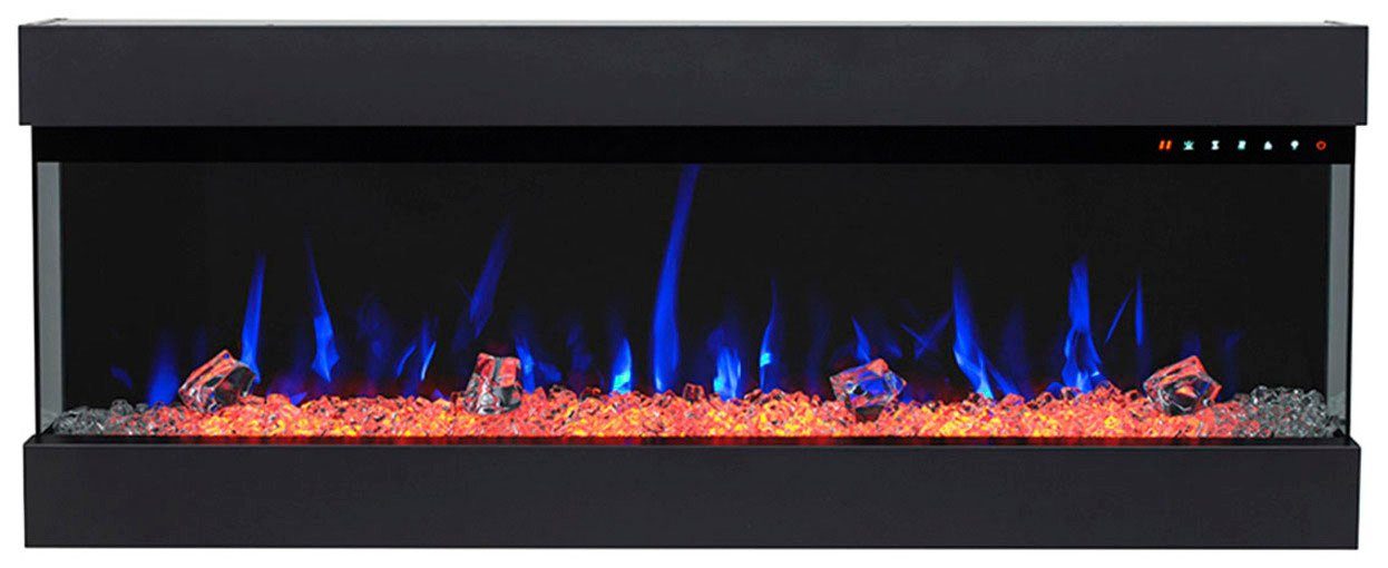 GLOW FIRE Elektrokamin Insert 72, täuschend echte Flamme - Multicolor LED-Technik, Heizfunktion 1600W