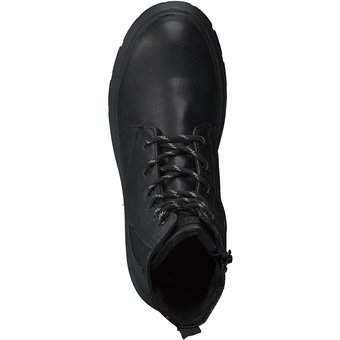 s.Oliver Schnür Boots in schwarz