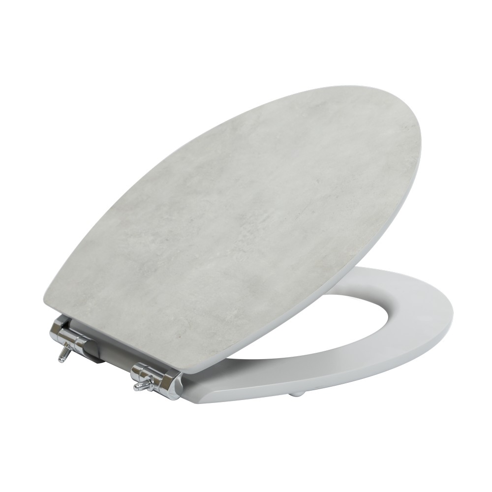 K&H Sanitary Duschwell MDF WC-Sitz Melamine - Granitgrau