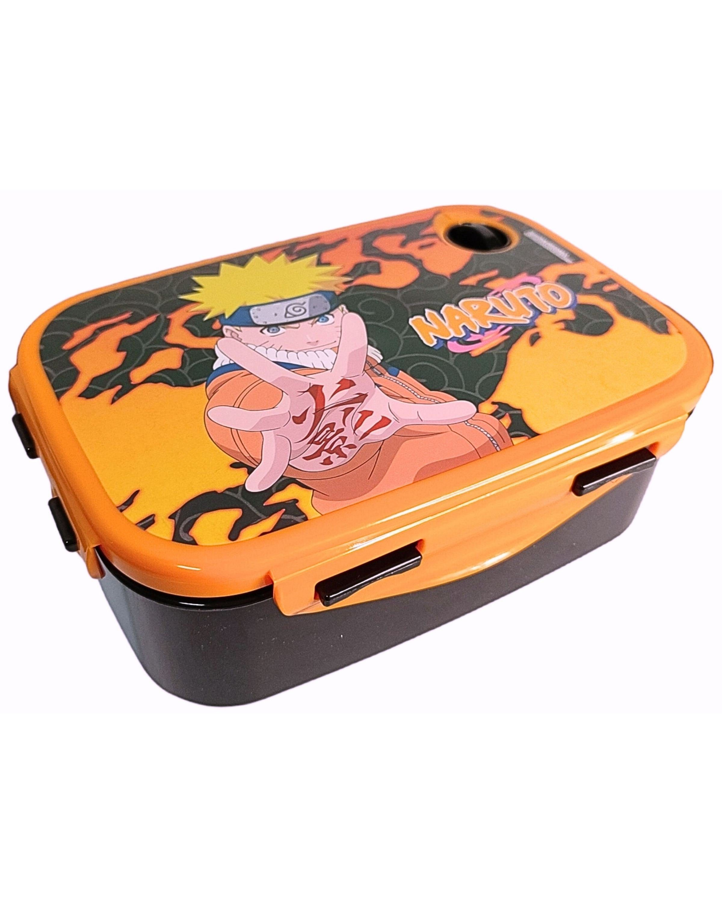 Naruto Lunchbox, Kunststoff, (2-tlg), Kinder Set Brotdose + Alu Trinkflasche BPA frei