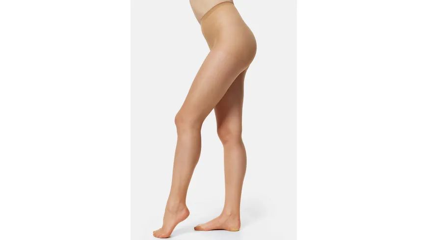NUR DIE Damen Feinstrumpfhose Seidenfein 15 DEN teint