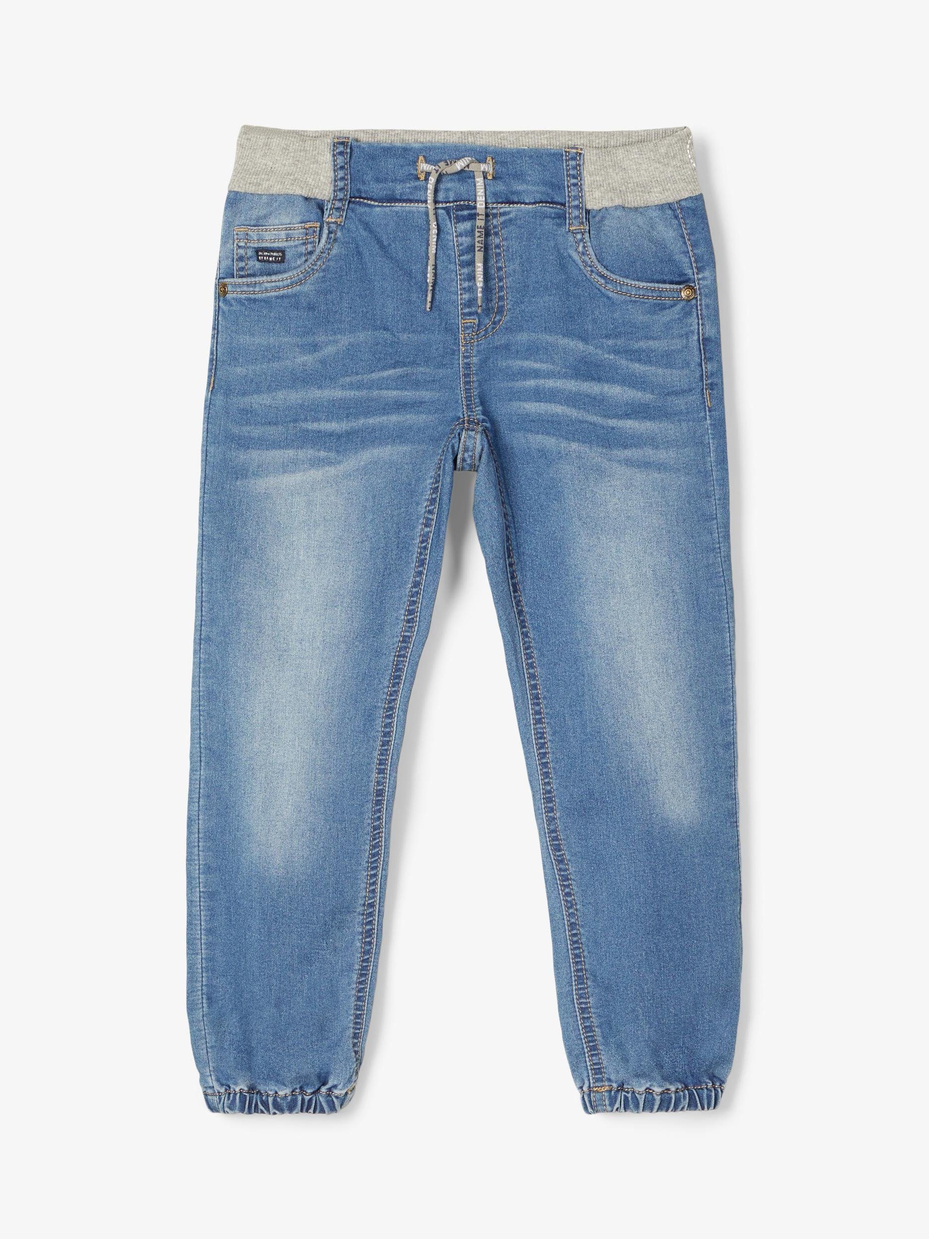 Name It 5-Pocket-Jeans Name It Jungen Baggy Jeanshose mit Kordelzug