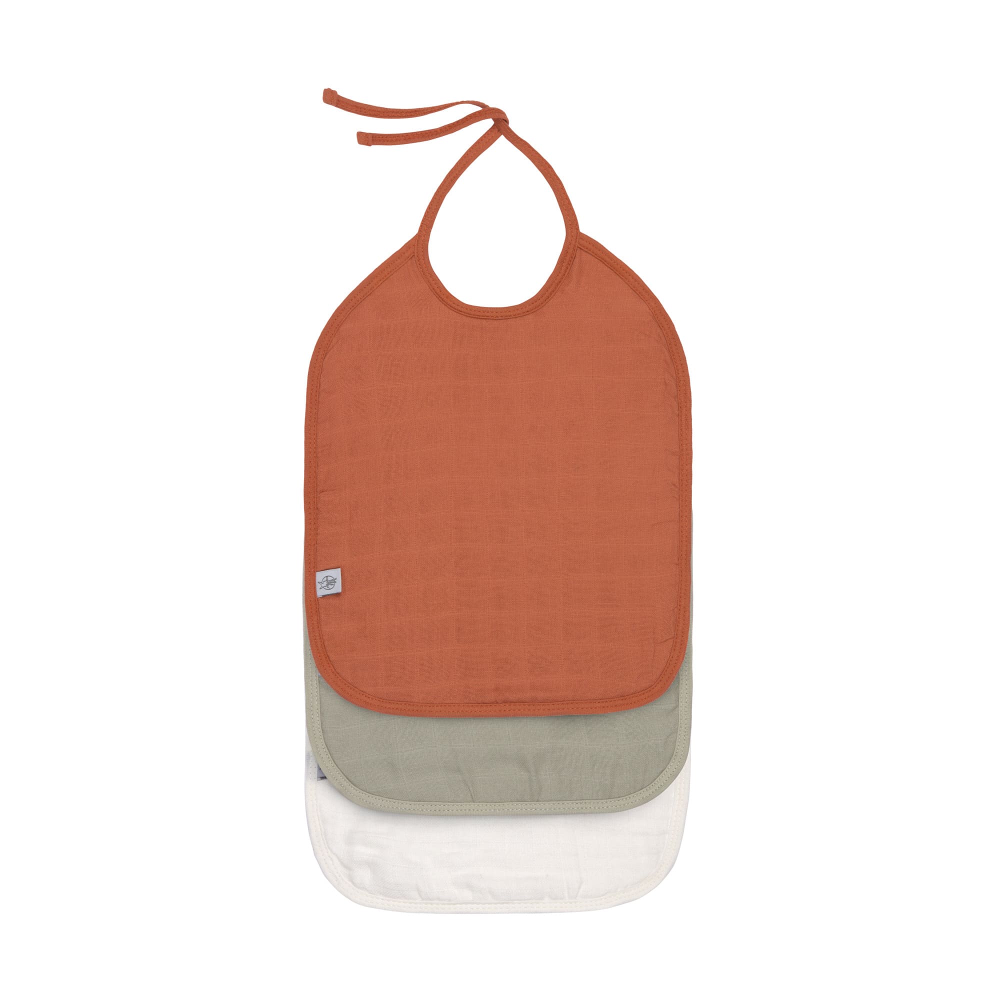 Mull Lätzchen (3 Stk) - Bib, Rust Olive Milky