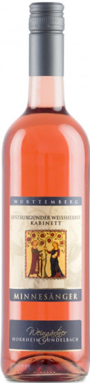 2021 Spätburgunder Weißherbst Kab., Minnesänger lieblich - Horrheim-Gündelbach