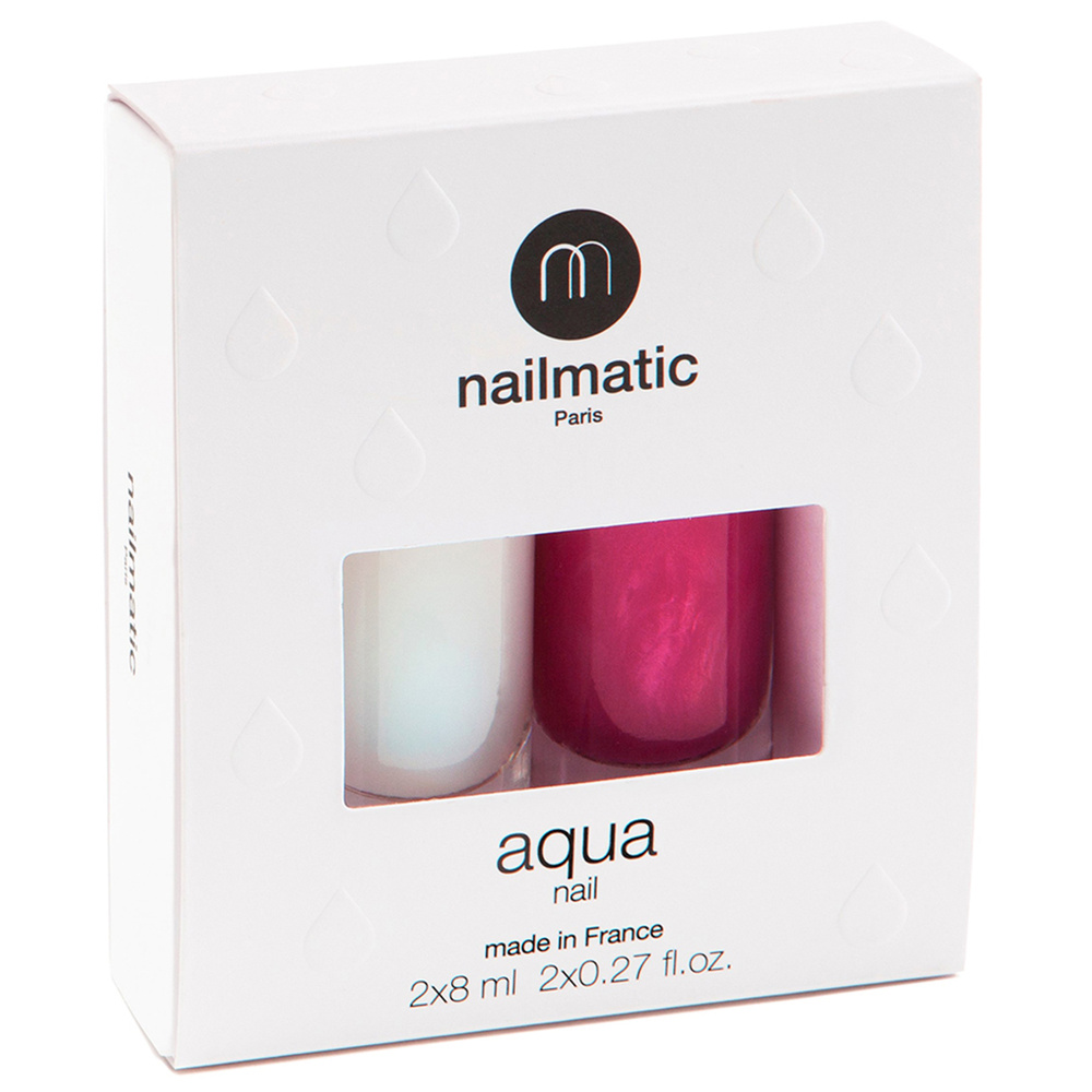 nailmatic AQUA nail duo BASE & TOP + CAMELIA vernis à ongles à base d'eau (54%)