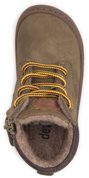 Develab ~ MidCut Schnürschuh Fleece ~ Kaki