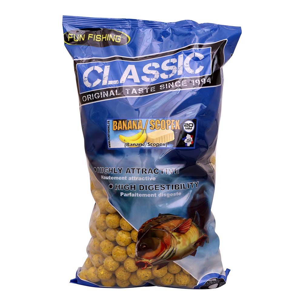 Boilies Carp Fun Fishing Classic Banana Scopex 20mm 4kg