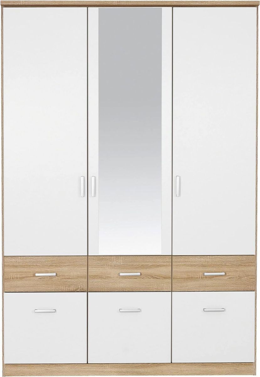 Rauch 3-trg Drehtürenschrank Bremen-Extra Eiche