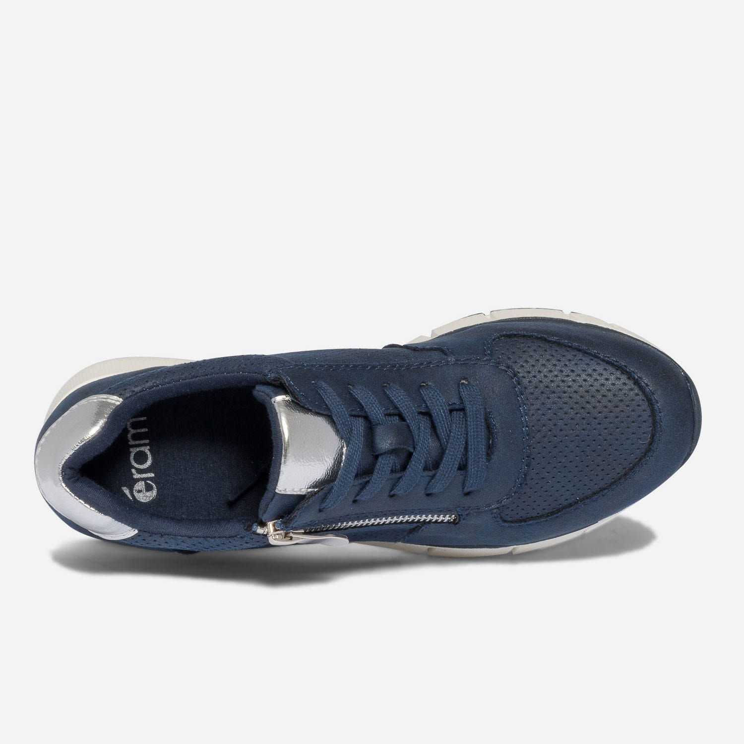 Tennis bleu marine perforée