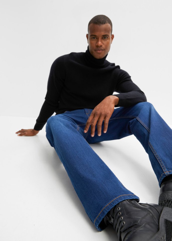 Essential Loose Fit Stretch-Jeans, Straight