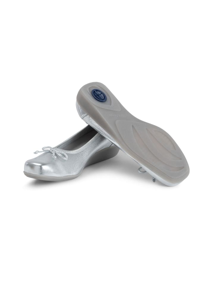 VITAFORM Hirschleder Ballerinas in silber günstig kaufen