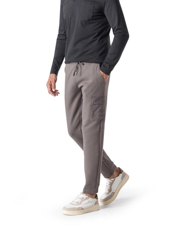 BOGGI MILANO, Sweatpants, Baumwolle, dunkelgrau