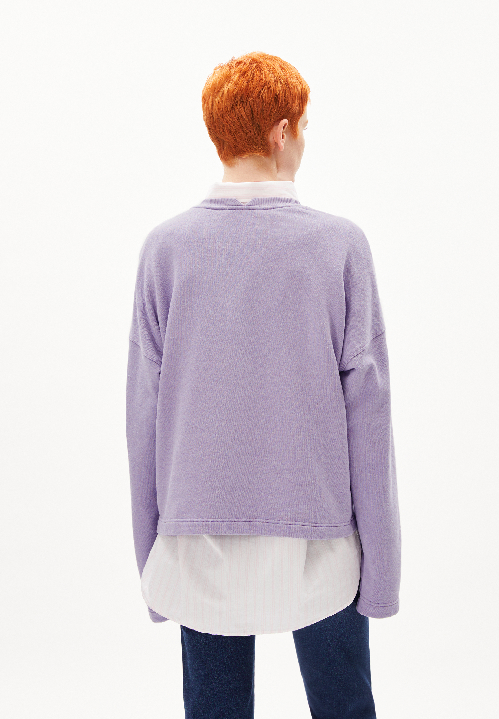 Sweatshirt Loose Fit aus Bio-Baumwoll Mix