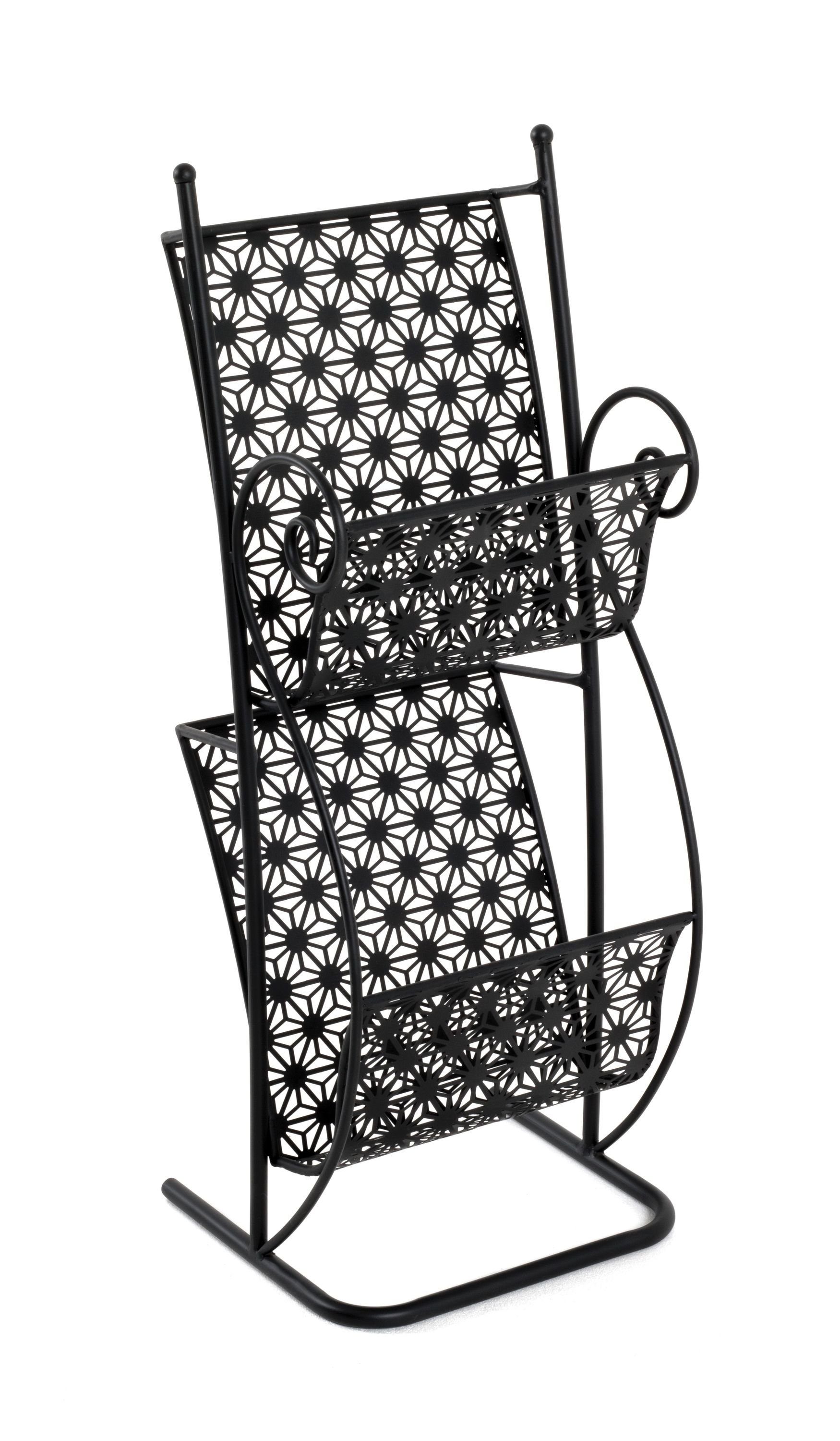 HAKU Zeitungsständer Zeitungsständer, HAKU Möbel Zeitungsständer (BHT 31x80x27 cm) BHT 31x80x27 cm schwarz