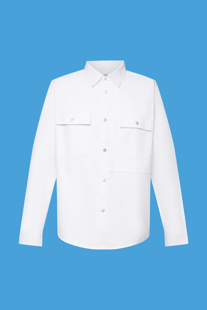 Twill-Overshirt, 100 % Baumwolle