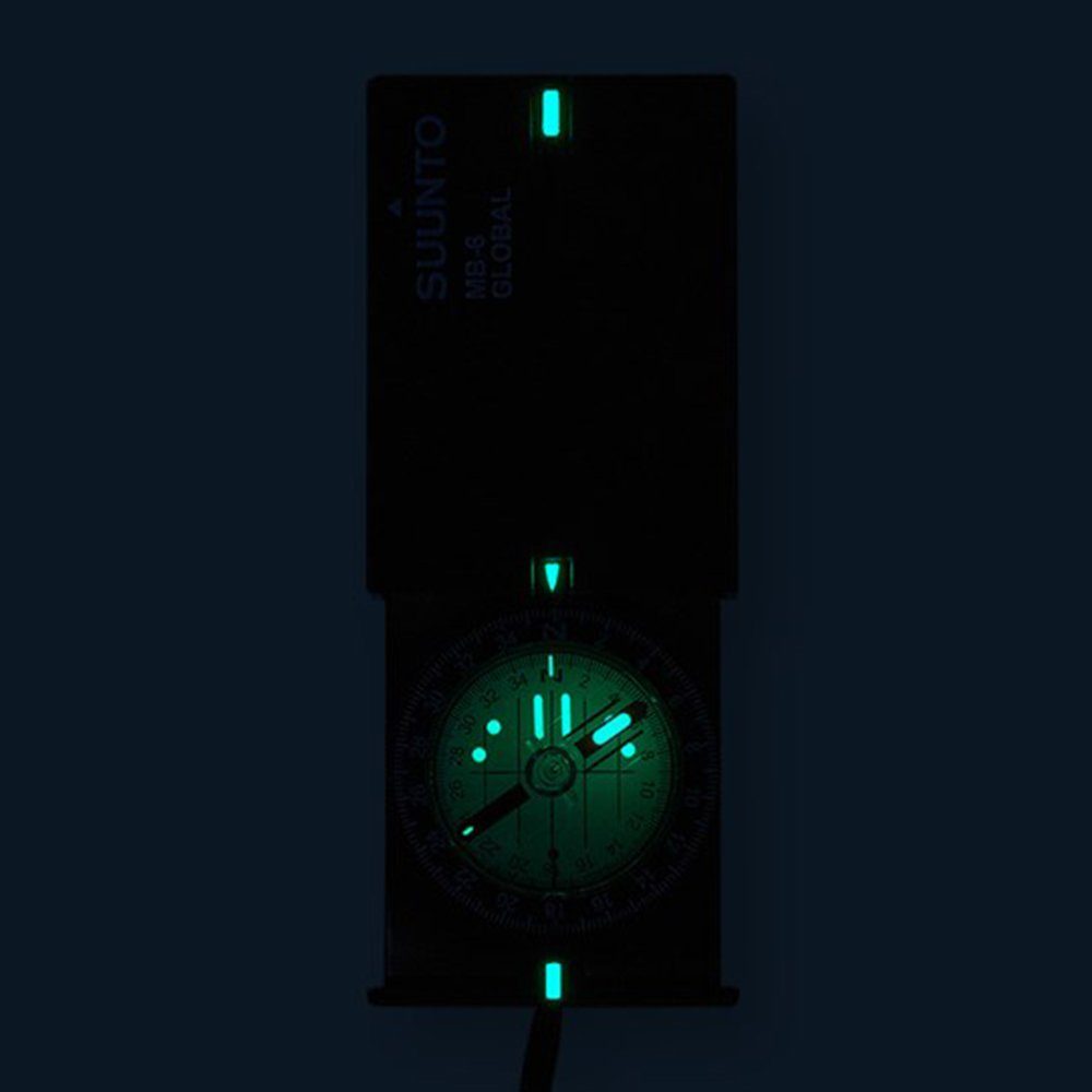 Suunto Kompass MB-6 Kartenkompass Global Wander, Peil Marsch Kompass Taschenkompass
