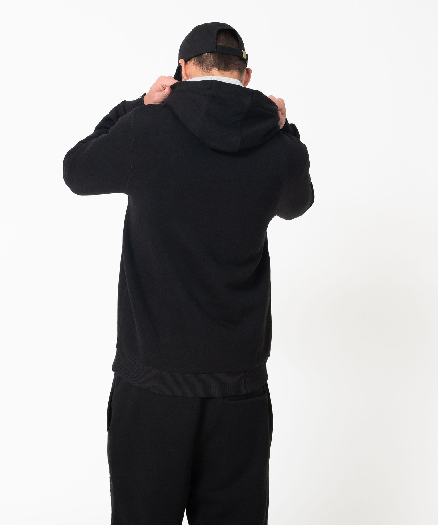 Sweat à capuche en molleton homme - Roadsign noir | GEMO