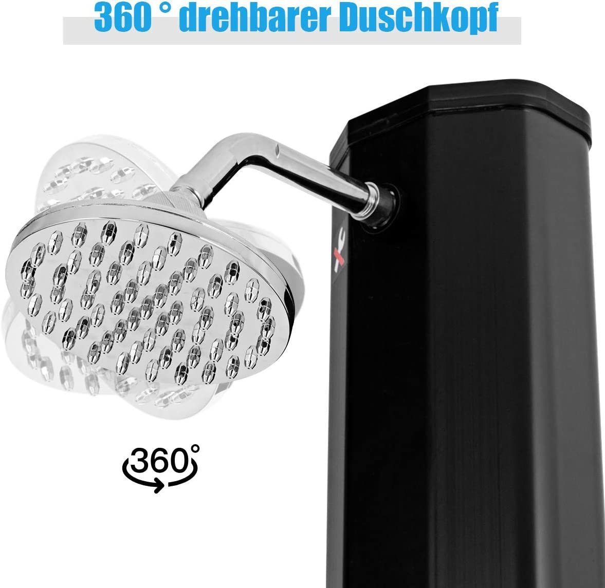 KOMFOTTEU Solardusche Gartendusche, 35L Pooldusche